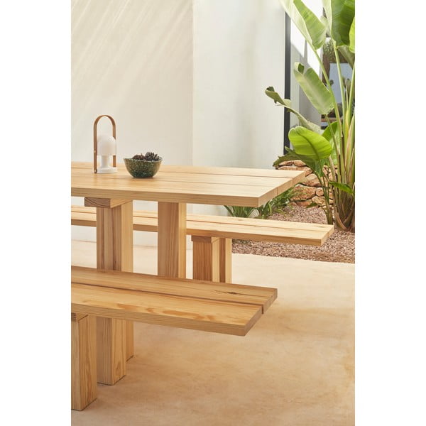 Stół z blatem z drewna sosnowego 100x260 cm Banda – Teulat-image-2