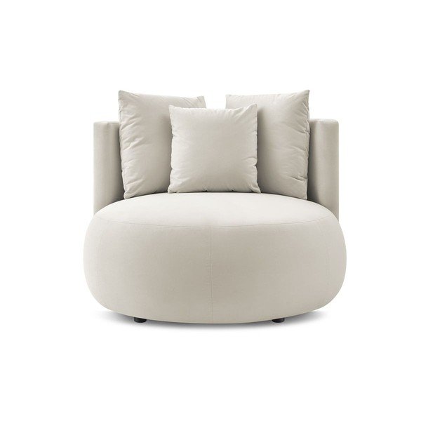 Beżowy aksamitny fotel Cesar – Bobochic Paris-image-3