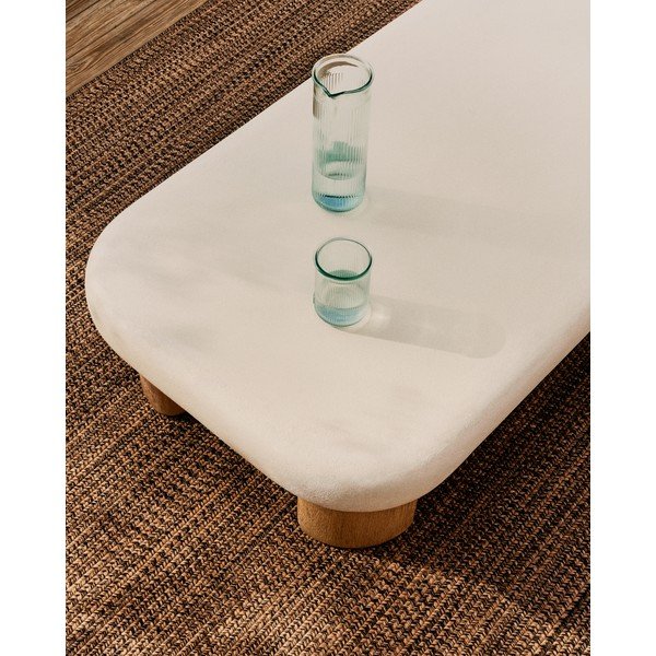 Stolik ogrodowy z betonowym blatem 70x140 cm Labra – Kave Home-image-3