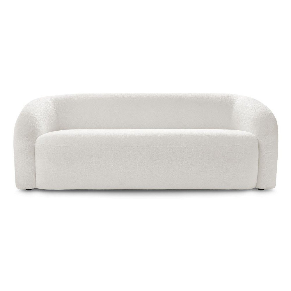Biała sofa z materiału bouclé 193 cm Elina – Bobochic Paris