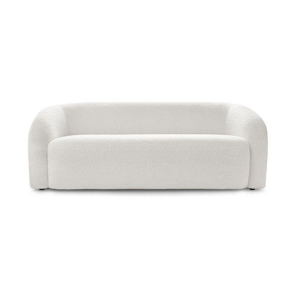Biała sofa z materiału bouclé 193 cm Elina – Bobochic Paris