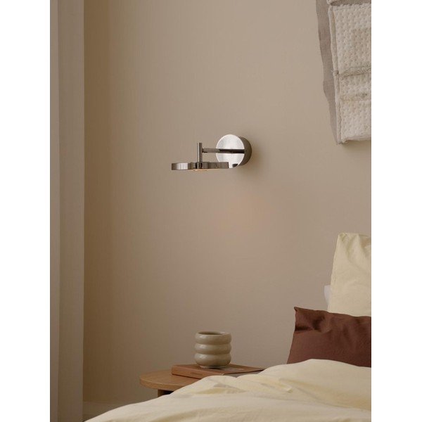 Kinkiet LED z elastyczną konstrukcją/ze ściemniaczem do kontaktu w kolorze srebra z połyskiem ø 15 cm Asteria Wall Short – UMAGE-image-3