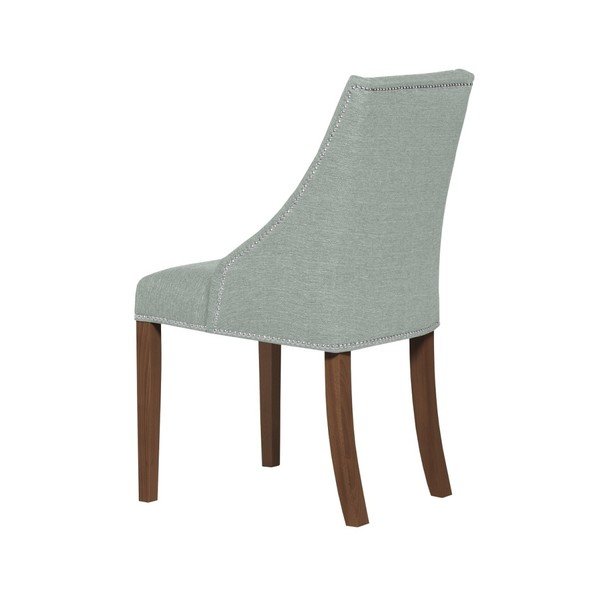 Miętowe krzesło z ciemnobrązowymi nogami Ted Lapidus Maison Patchouli-image-2
