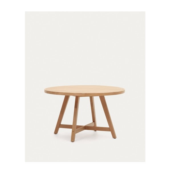 Okrągły stół ogrodowy z drewna eukaliptusowego ø 130 cm Urqell – Kave Home-image-4