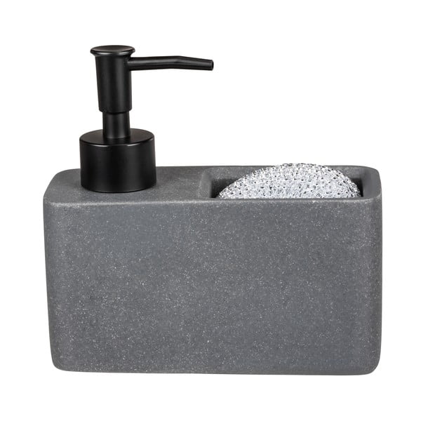 Szary dozownik do mydła z żywicy polimerowej 0,15 l Woya – Wenko-image-2