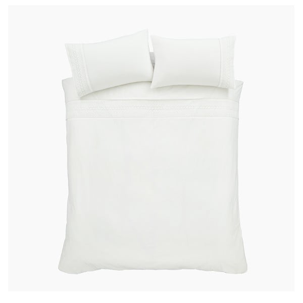 Biała pościel dwuosobowa 200x200 cm Broderie Anglaise – Catherine Lansfield