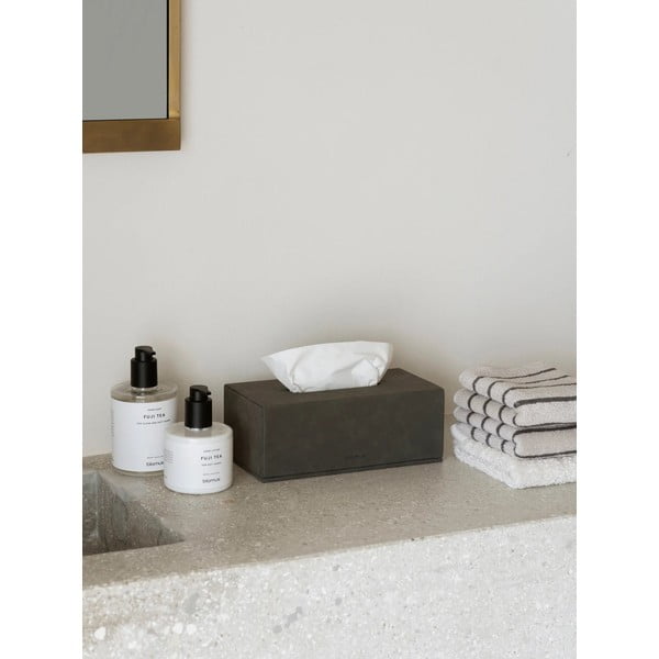 Pojemnik na chusteczki ze sztucznej skóry Sahla – Blomus-image-1