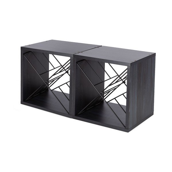 Czarny regał na wino liczba butelek 12 – Compactor-image-2