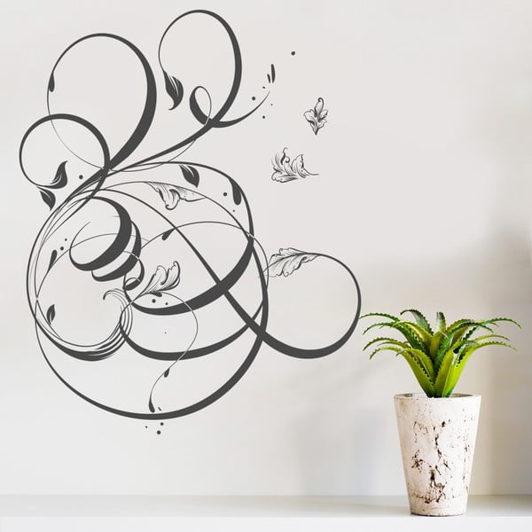 Naklejka na ścianę Floral, 60x90 cm