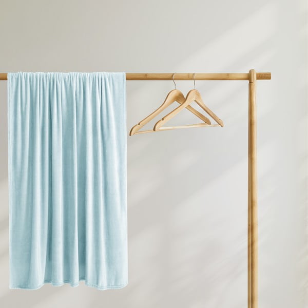 Jasnoniebieski koc z mikrowłókna DecoKing Mic, 160x210 cm-image-4