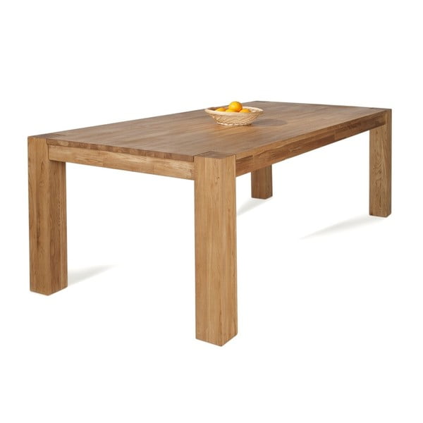 Stół z litego drewna dębowego Solid, 85x170 cm