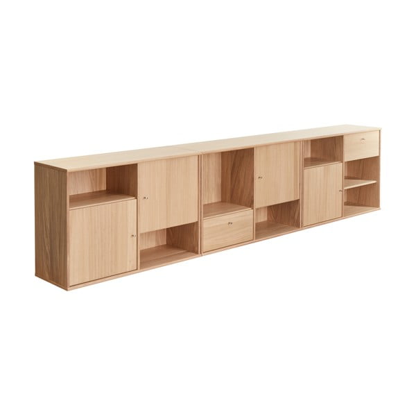 Naturalna niska komoda w dekorze dębu 267x61 cm Mistral – Hammel Furniture-image-3