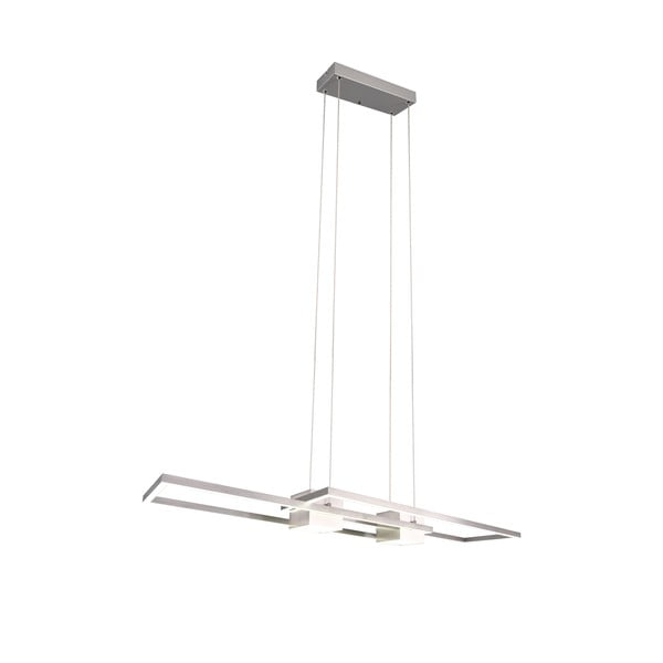 Lampa wisząca LED ze zdalnym sterowaniem i ściemniaczem w kolorze srebra Albany – Trio-image-2