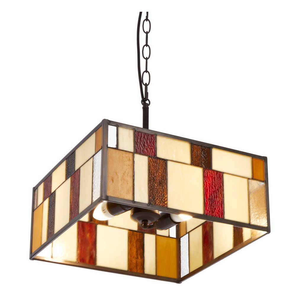 Metalowa lampa wisząca ze szklanym kloszem Waldorf – Premier Housewares (zdjęcie 5)