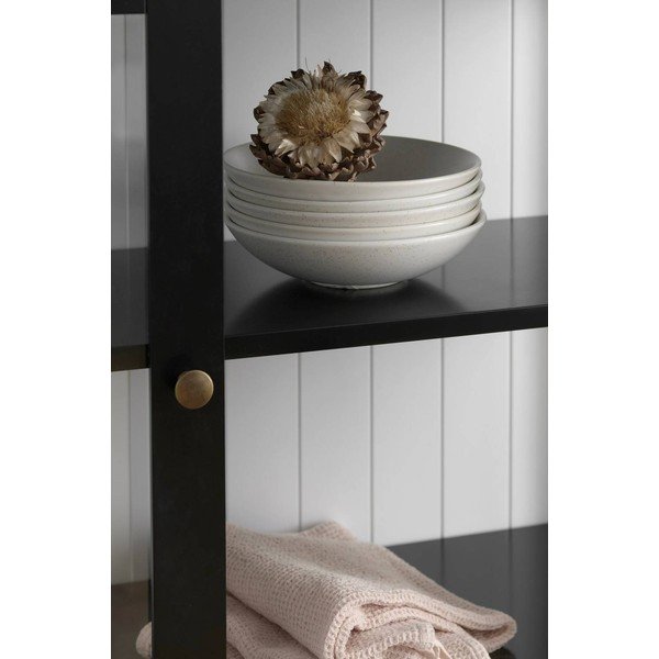 Czarna witryna z płyty MDF 98x193x34 cm Wilma – Ellos Home-image-2