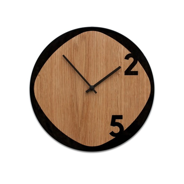 Zegar Clock25 Wood&Black