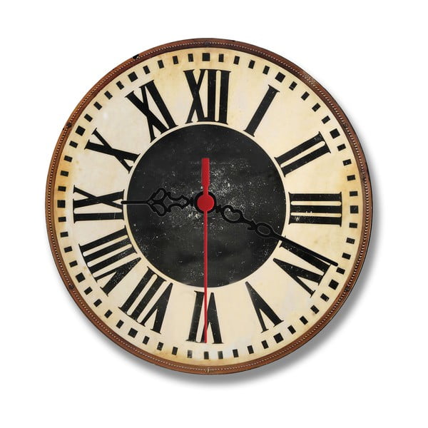 Zegar ścienny Chalk Rome, 30 cm