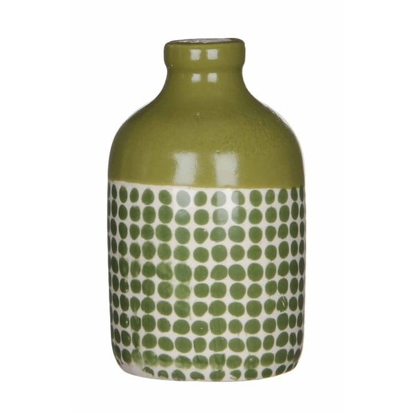 Zielony wazon ceramiczny Mica Fabio, 145x8,5 cm