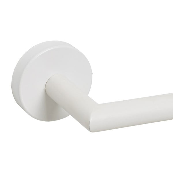 Biały metalowy uchwyt ścienny na papier toaletowy – Casa Selección-image-1