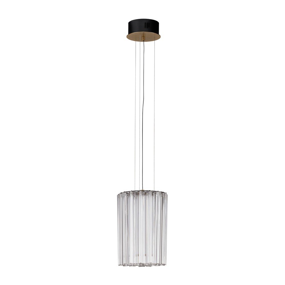 Stalowa lampa wisząca LED ze ściemniaczem w kolorze mosiądzu ø 22 cm Nol – Nova Luce