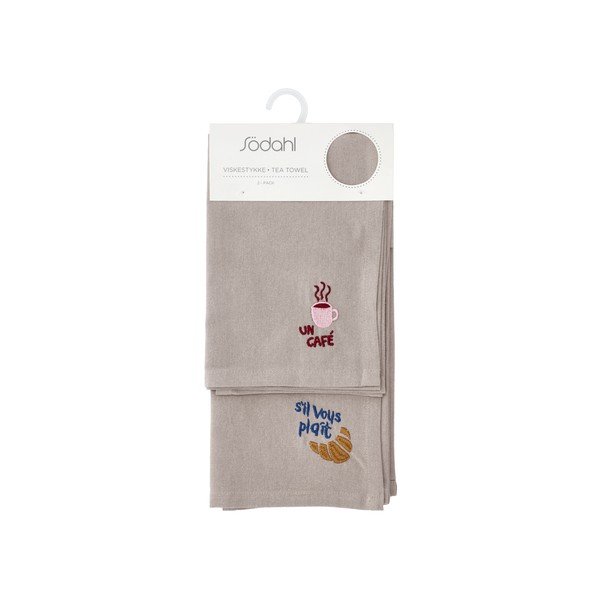 Bawełniane ścierki zestaw 2 szt. 50x70 cm Bistro – Södahl-image-2