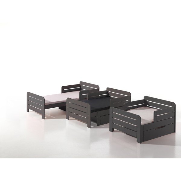 Brązowy szuflada pod łóżko Jumper Vipack, szer. 130 cm-image-1