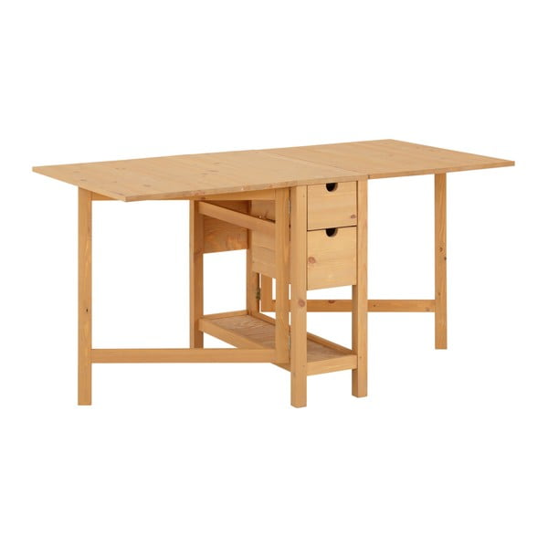 Stół rozkładany z drewna sosnowego Støraa Leon