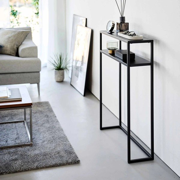 Czarna metalowa konsola 18x60 cm Tower – YAMAZAKI-image-3