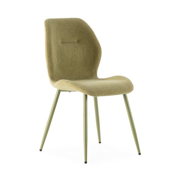 Zielone tapicerowane krzesła zestaw 4 szt. Ansu – Marckeric