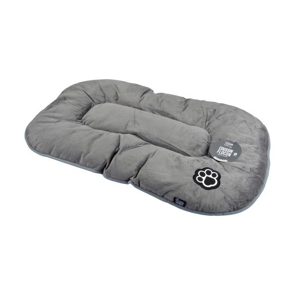 Szare zamszowe legowisko dla psów 107x62 cm Flakes – Love Story-image-2