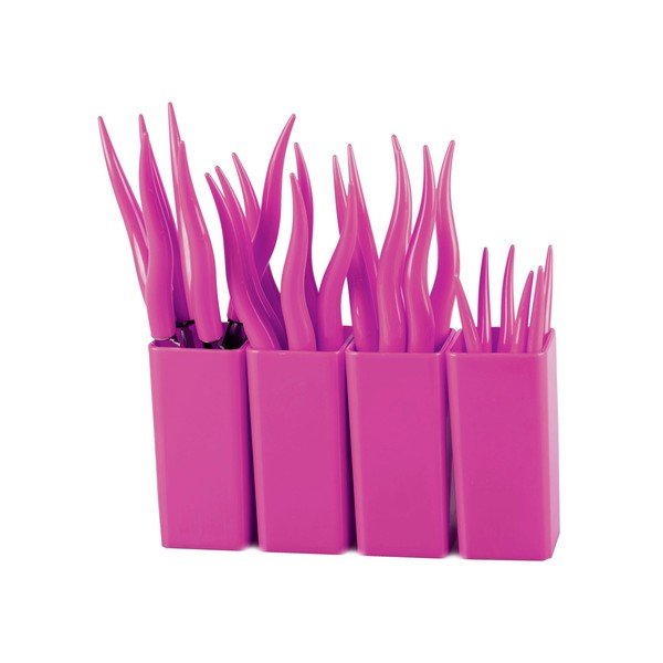 Zestaw sztućców Tullio Purple, 24 szt.-image-2