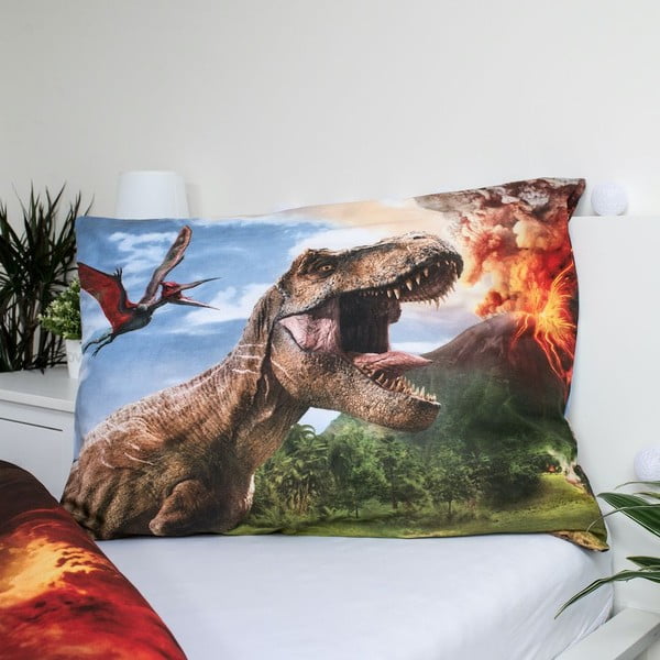 Bawełniana pościel dziecięca jednoosobowa 140x200 cm Jurassic World "Volcano" – Jerry Fabrics-image-3