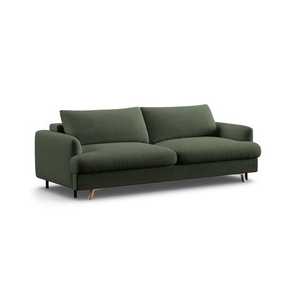 Zielona rozkładana/ze schowkiem sofa 233 cm Naomi – Micadoni 