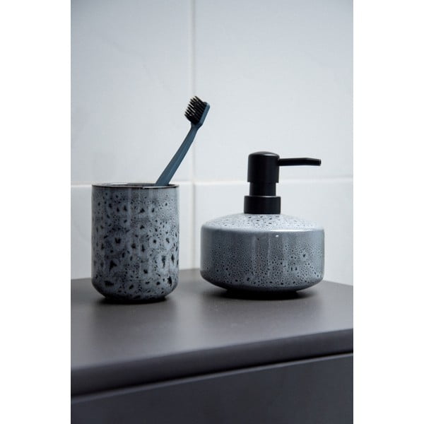 Szary ceramiczny kubek na szczoteczki do zębów Wenko Oviedo-image-1