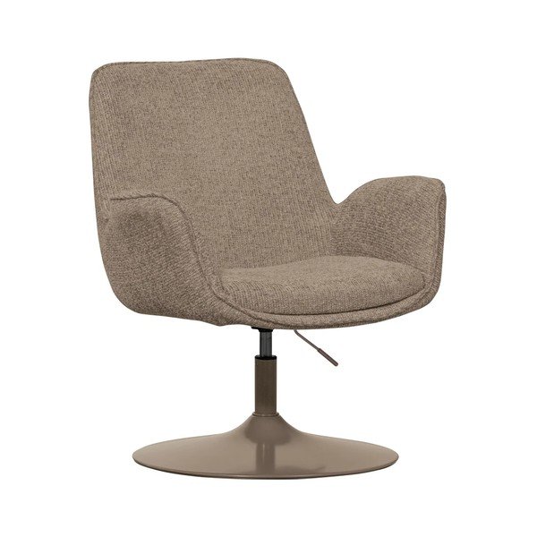 Beżowy fotel z regulowaną wysokością siedziska Marten – WOOOD