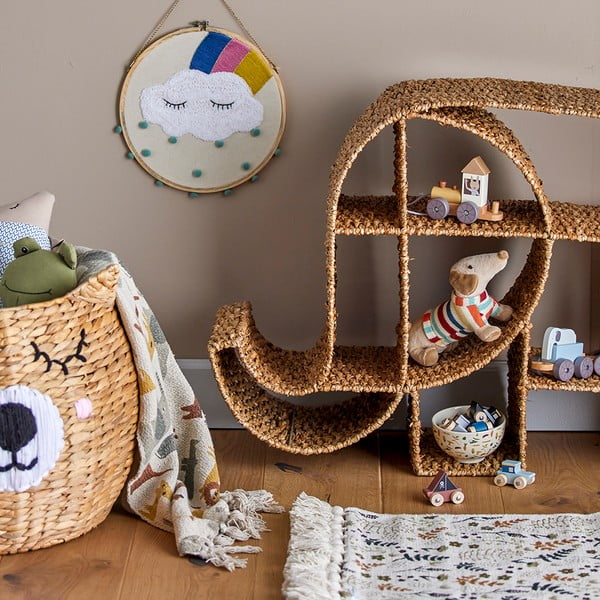 Rattanowa półka dziecięca Elmar − Bloomingville Mini-image-1