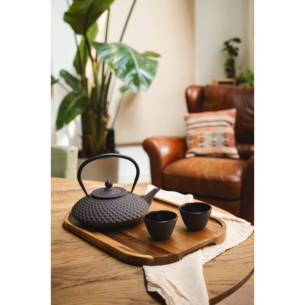 Bordowe żeliwne filiżanki zestaw 2 szt. 100 ml Xilin – Bredemeijer-image-1