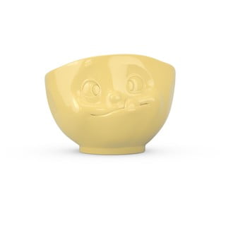 Żółta porcelanowa łakoma miska 58products