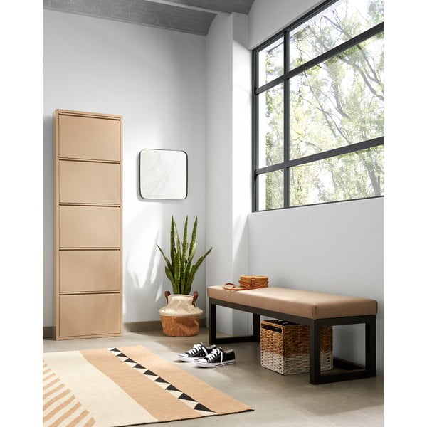 Koszyk wiklinowy z białym detalem Kave Home Woody-image-3