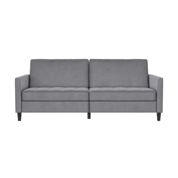Jasnoszara aksamitna sofa 207 cm Presley – Støraa