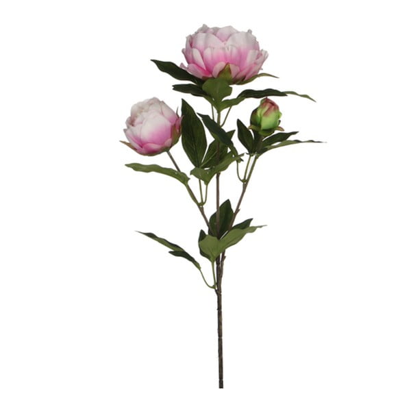 Sztuczny kwiat Ego Dekor Różowa piwonia z 3 kwiatami