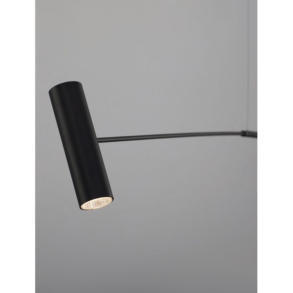 Metalowa lampa stojąca LED w kolorze matowej czerni (wysokość 250 cm) Voice – Nova Luce-image-2