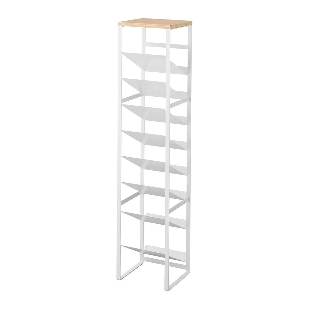Biały metalowy regał na wino liczba butelek 16 20x88,5x19 cm Tower – YAMAZAKI