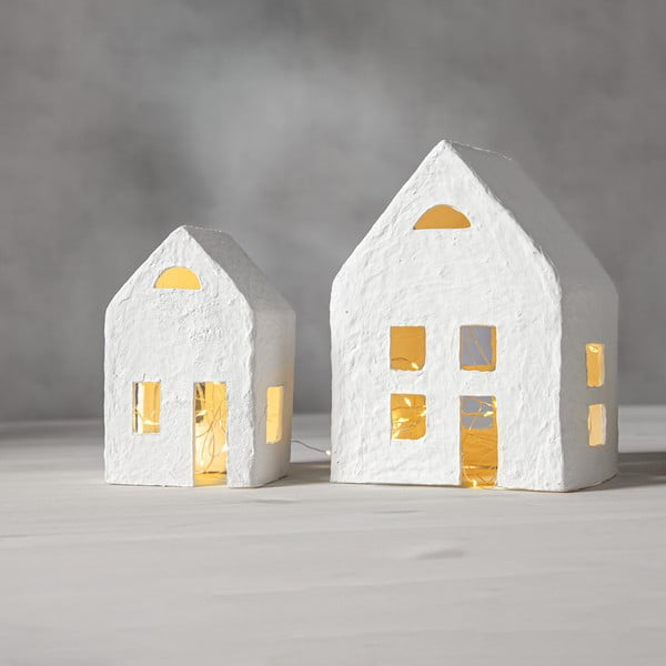 Biała świąteczna dekoracja świetlna 2 szt. Plain – Star Trading-image-2