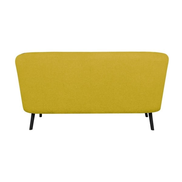 Żółta sofa dwuosobowa Kooko Home Rock-image-4
