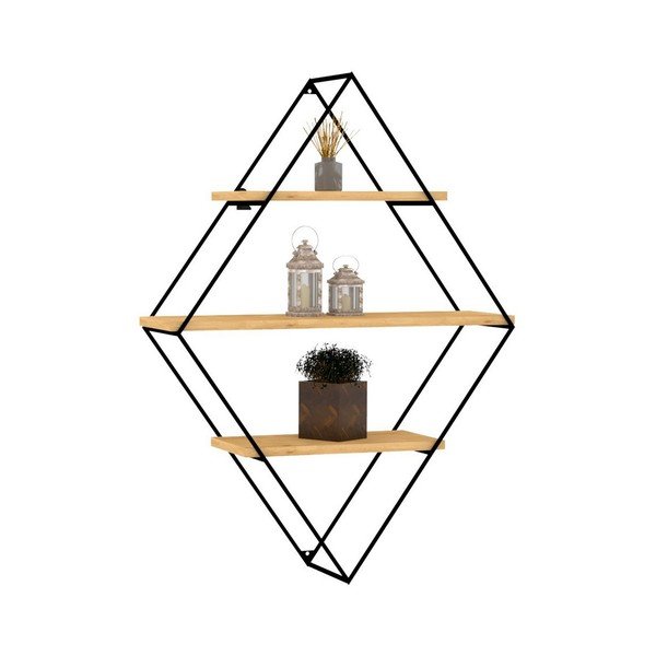 Czarna piętrowa półka Meho – Kalune Design-image-2