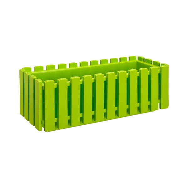 Zielona doniczka Gardenico Fency System, dł. 46,7 cm