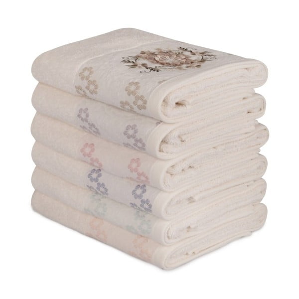 Zestaw 6 ręczników bawełnianych Daireli Mesmo, 50x90 cm