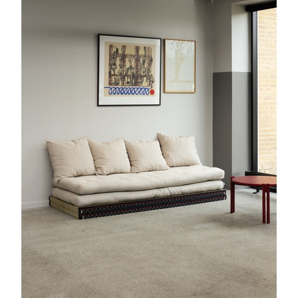 Sofa rozkładana z niebieskim obiciem Karup Design Chico Petrol Blue-image-1