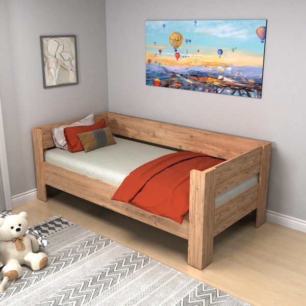 Łóżko jednoosobowe 90x190 cm Malina – Kalune Design-image-3